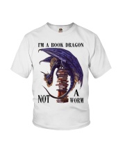 I'm A Bookd Dragon Not A Worm Youth T-Shirt thumbnail