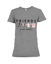 Friends Not Food Premium Fit Ladies Tee thumbnail