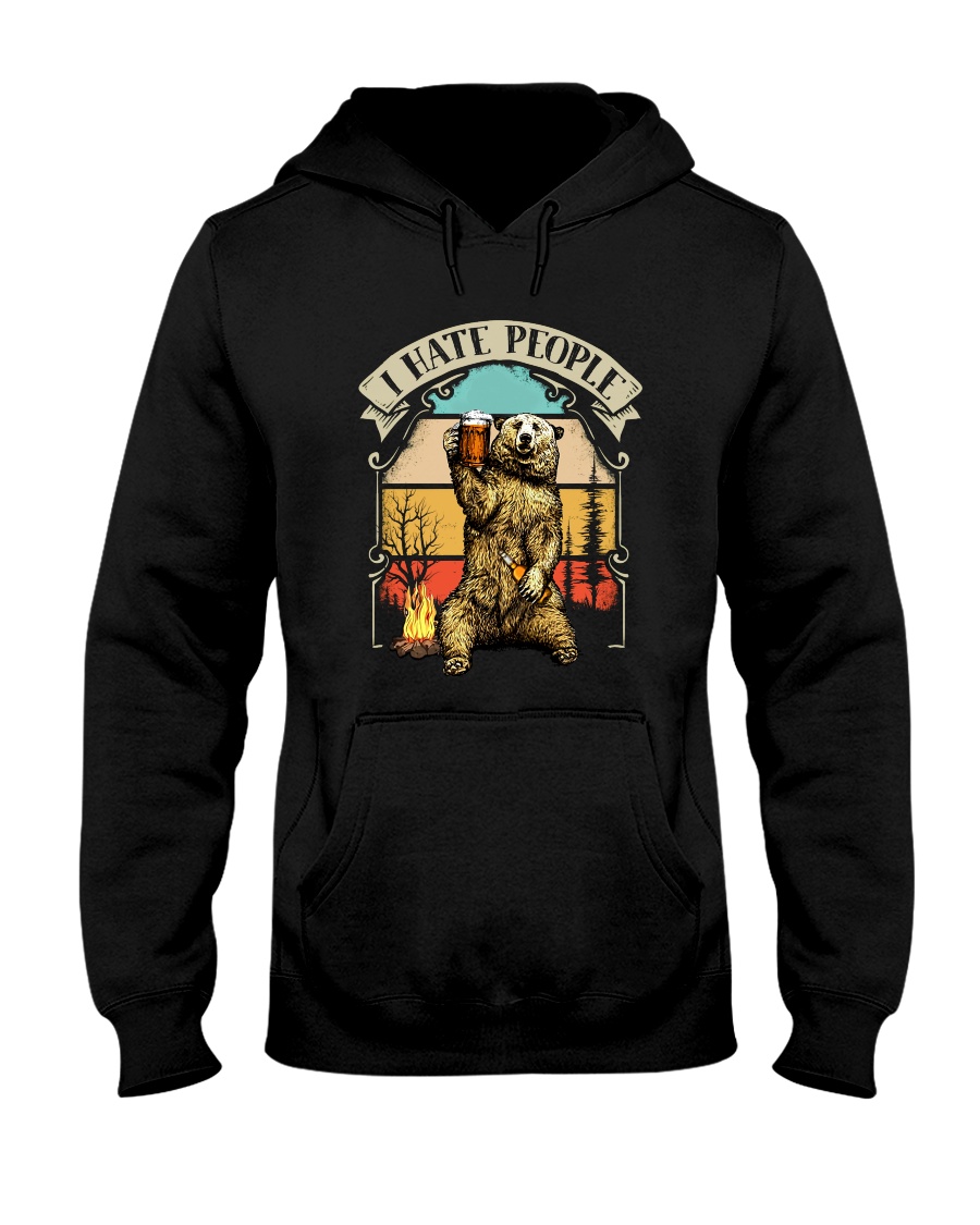 I Hate People Hooded Sweatshirt