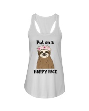 Put On A Happy Face Ladies Flowy Tank thumbnail