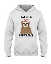 Put On A Happy Face Hooded Sweatshirt thumbnail
