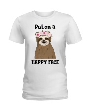 Put On A Happy Face Ladies T-Shirt thumbnail