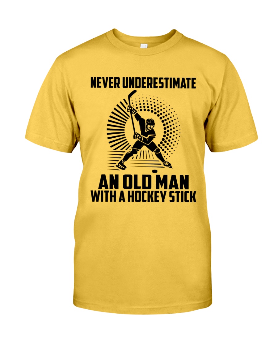 An Old Man With A Hockey Stick Classic T-Shirt