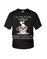 Coffee And Skulls Youth T-Shirt thumbnail