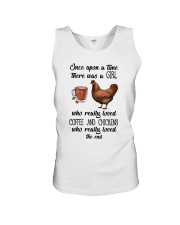 Coffe And Chickens Unisex Tank thumbnail