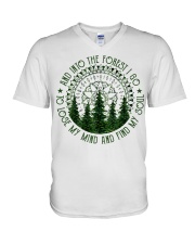 And Into The Forest I Go V-Neck T-Shirt thumbnail
