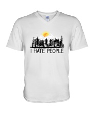 I Hate People V-Neck T-Shirt thumbnail
