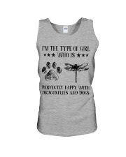Dragonflies And Dogs Unisex Tank thumbnail