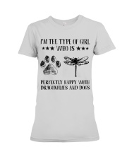 Dragonflies And Dogs Premium Fit Ladies Tee thumbnail