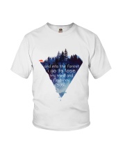 And Into The Forest I Go Youth T-Shirt thumbnail