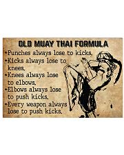 Old Muay Thai Formula 17x11 Poster front