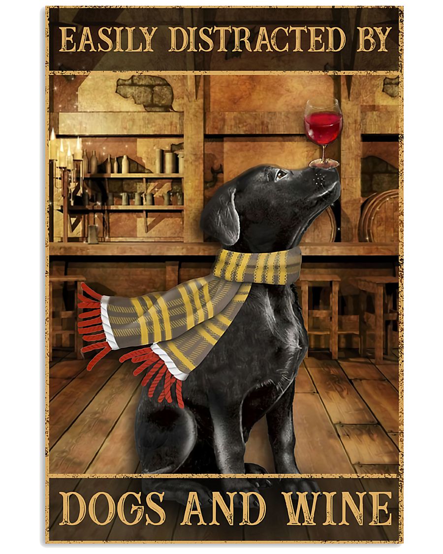 Dogs And Wine 11x17 Poster