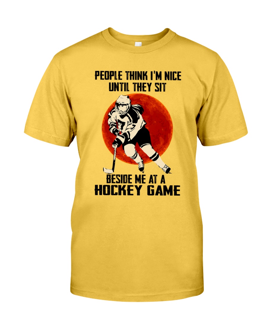 Beside Me At A Hockey Game Classic T-Shirt