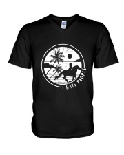 I Hate People V-Neck T-Shirt thumbnail