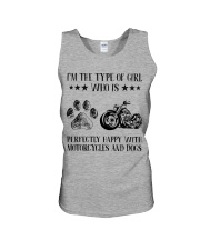 Motorcylces And Dogs Unisex Tank thumbnail
