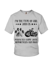 Motorcylces And Dogs Youth T-Shirt thumbnail
