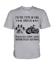 Motorcylces And Dogs V-Neck T-Shirt thumbnail