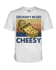 Don't Be Cheesy V-Neck T-Shirt thumbnail