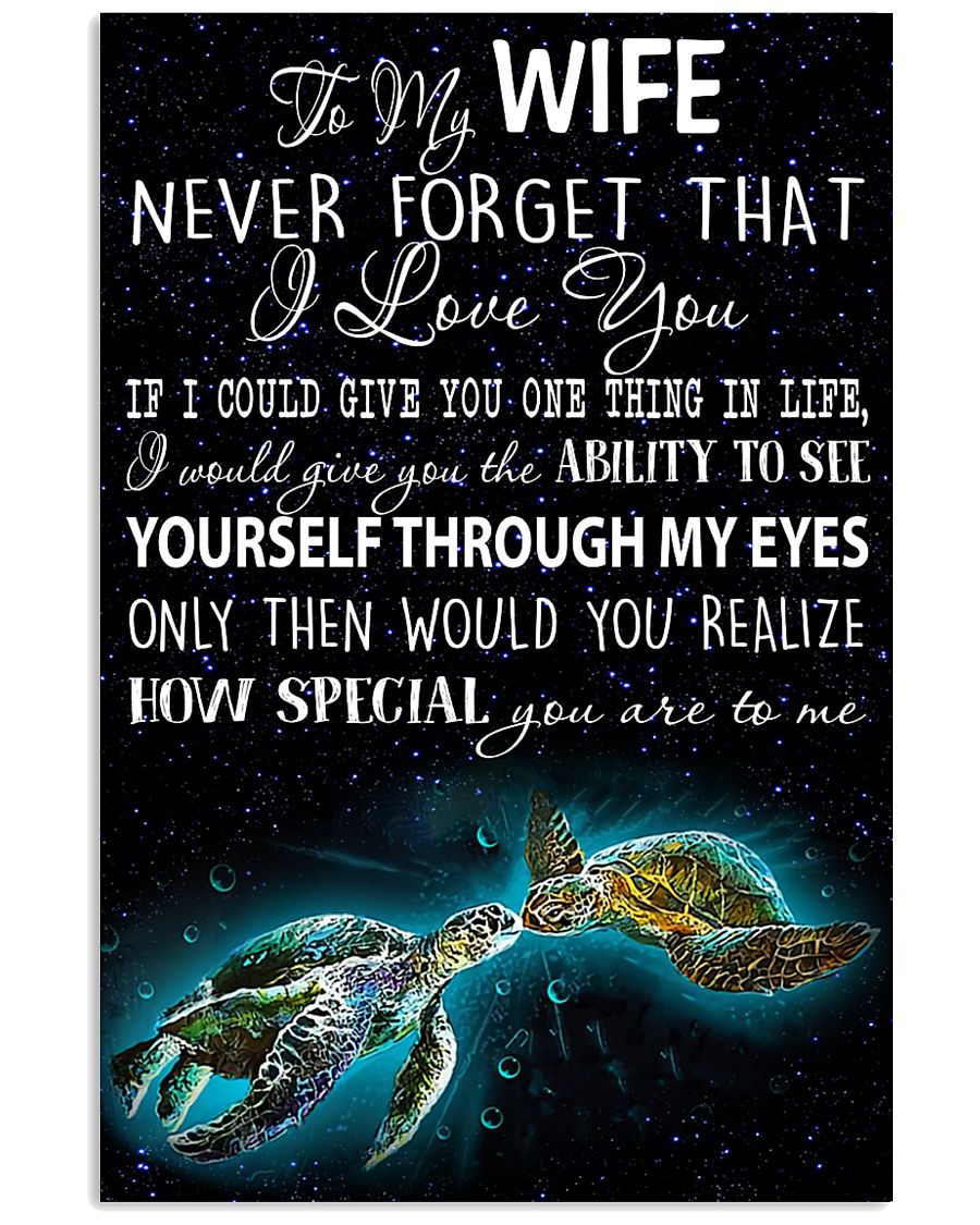 To My Wife 11x17 Poster
