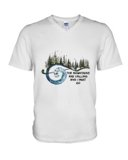 The Mountains Are Calling V-Neck T-Shirt thumbnail