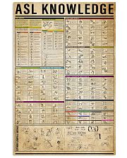 ASL Knowledge 11x17 Poster front