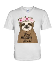 Slow Down V-Neck T-Shirt thumbnail