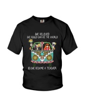 She Became A Teacher Youth T-Shirt thumbnail