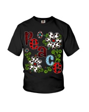 Peace Flowers Youth T-Shirt thumbnail