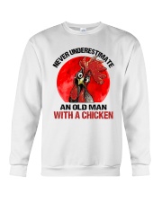 An Old Man With A Chicken Crewneck Sweatshirt thumbnail