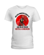 An Old Man With A Chicken Ladies T-Shirt thumbnail