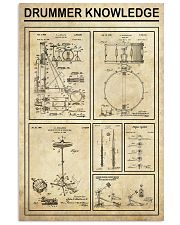 Drummer Knowledge 11x17 Poster front