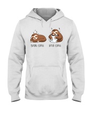 Before And After Coffee Hooded Sweatshirt thumbnail