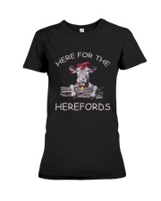 Here For The Herefords Premium Fit Ladies Tee thumbnail