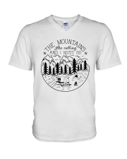 The Mountains Are Calling V-Neck T-Shirt thumbnail