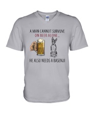 Basenji V-Neck T-Shirt thumbnail