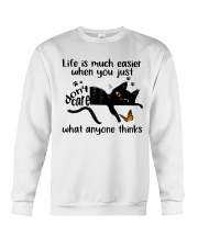 Life Is Much Easier Crewneck Sweatshirt thumbnail