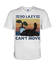 So Lazy Can't Move V-Neck T-Shirt thumbnail