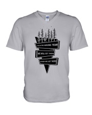 Sloth Hiking Team V-Neck T-Shirt thumbnail