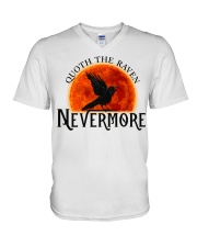 Quoth The Raven Nevermore V-Neck T-Shirt thumbnail