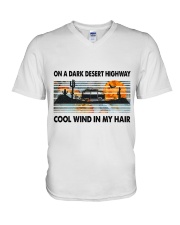On A Dark Desert Highway V-Neck T-Shirt thumbnail