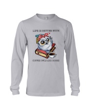 Coffee Owls And Books Long Sleeve Tee thumbnail