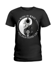 Music Is What Feeling Ladies T-Shirt thumbnail