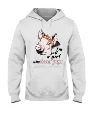 Just A Girl Who Loves Pigs Hooded Sweatshirt thumbnail