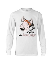 Just A Girl Who Loves Pigs Long Sleeve Tee thumbnail