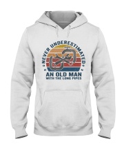 An Old Man With The Long Pipes Hooded Sweatshirt thumbnail