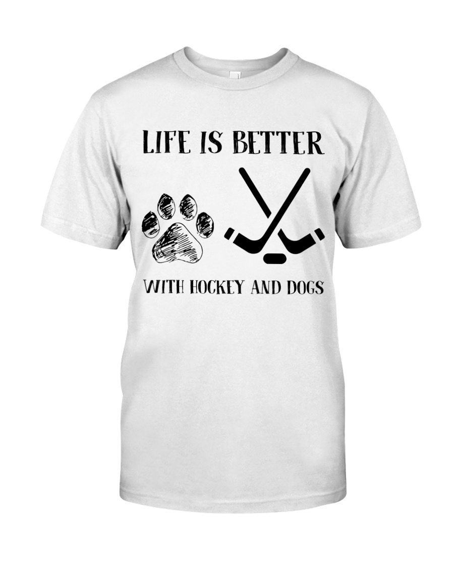 Hockey And Dogs Classic T-Shirt