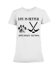Hockey And Dogs Premium Fit Ladies Tee thumbnail
