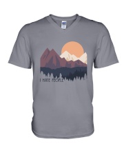 I Hate People 1 V-Neck T-Shirt thumbnail