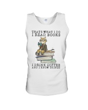 I Read Books Unisex Tank thumbnail