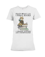 I Read Books Premium Fit Ladies Tee thumbnail